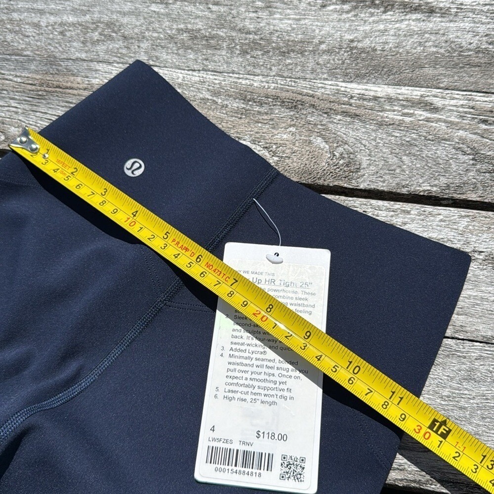 Lululemon Glow Up High-Rise Tight 25" True Navy blue size 4 NWT - Picture 4 of 8